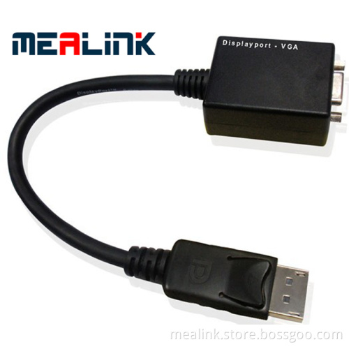Dp to VGA Cable with Chipset (Male to Female, YLD-010)